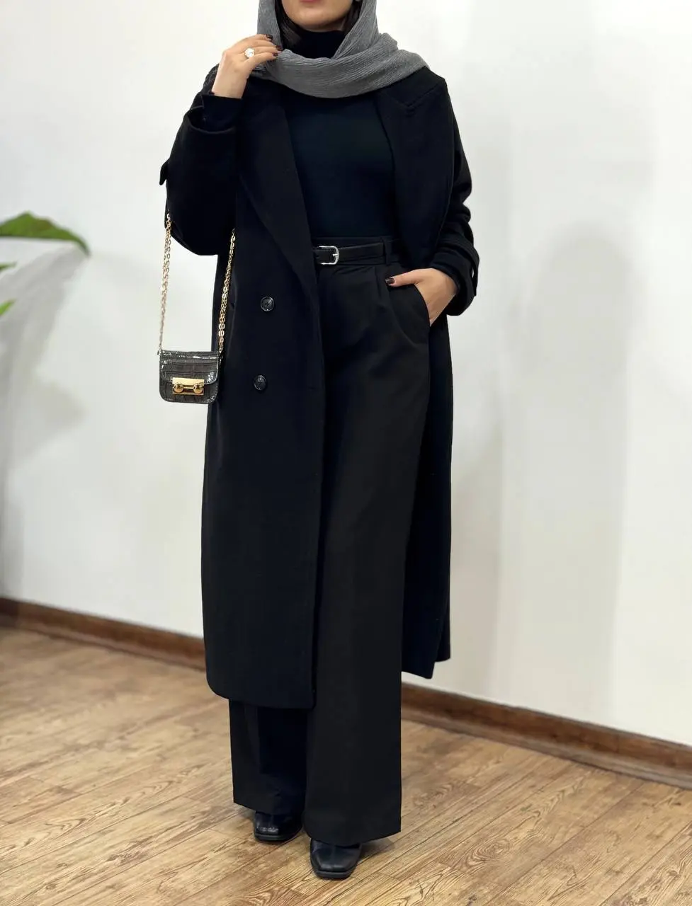 پالتو فوتر بلند آستردار بهگل 1